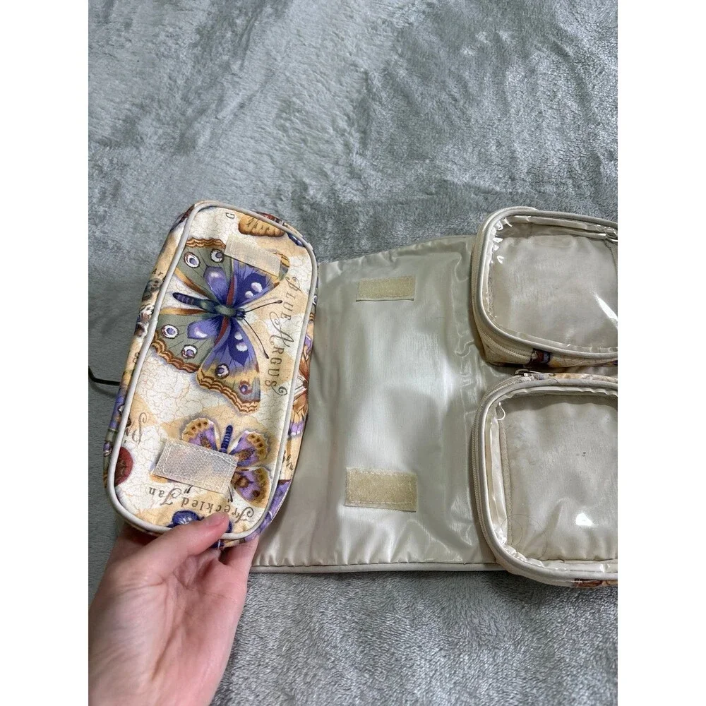 Make up bag storage tote cosmetic jewelry hanging travel hotel vacation toiletry